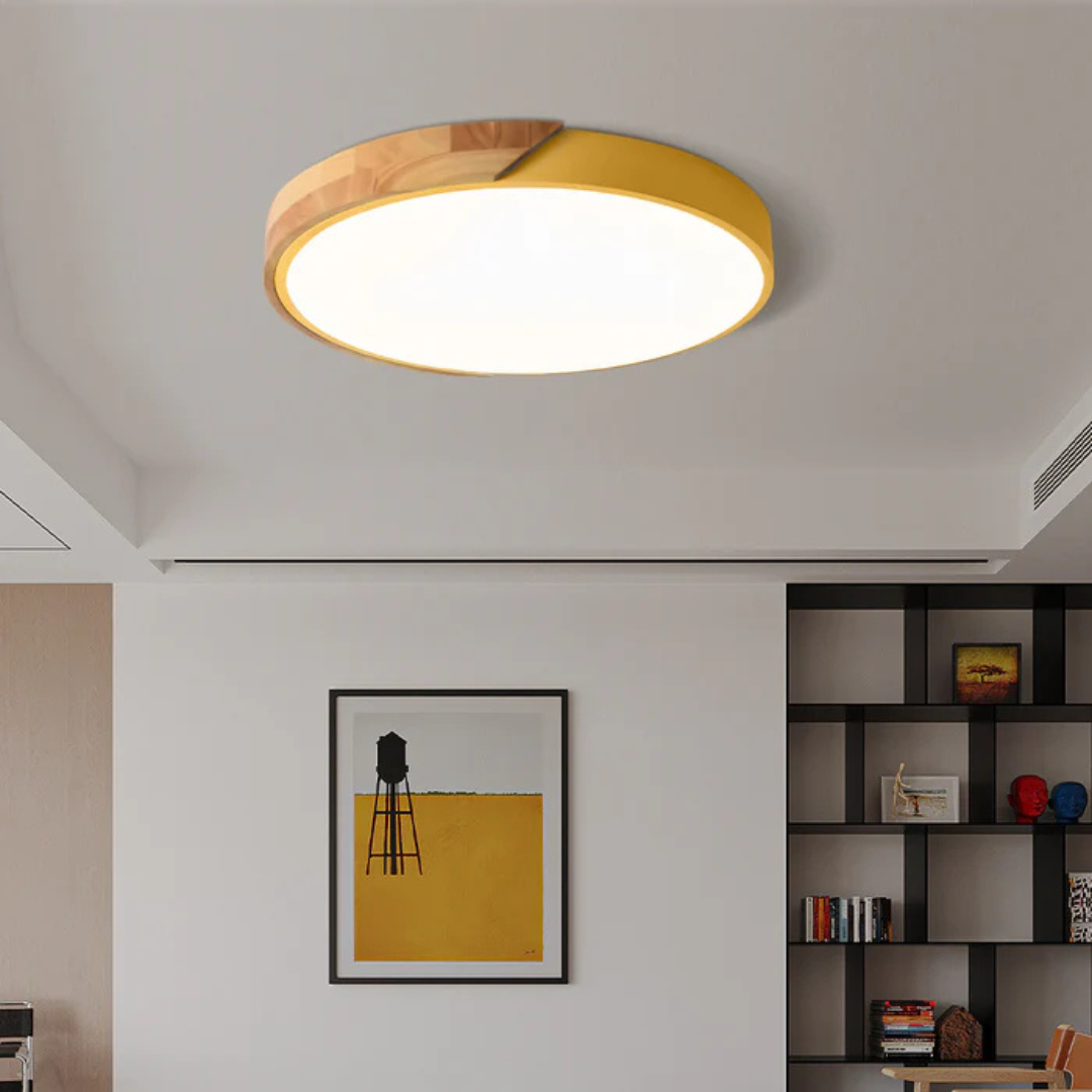 Luvano LED Deckenleuchte Holz Nordic modern