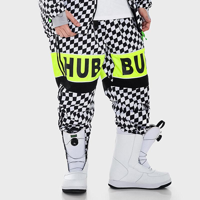 Snowverb Damen Street Style Karierte Schneehose