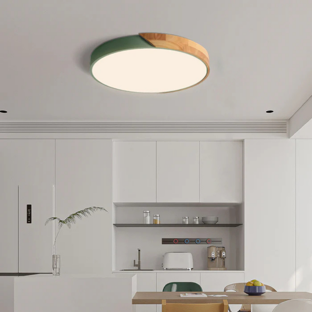 Luvano LED Deckenleuchte Holz Nordic modern