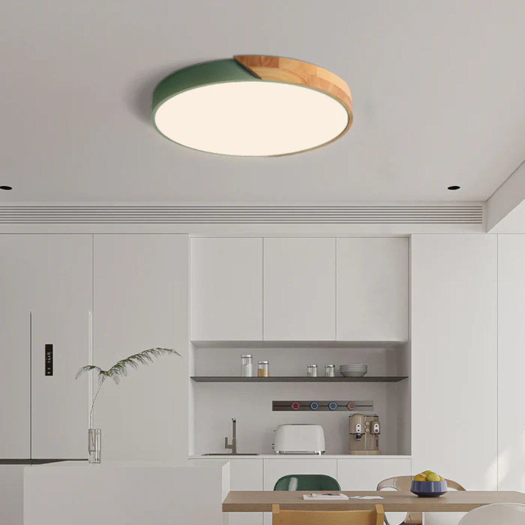 Luvano LED Deckenleuchte Holz Nordic modern