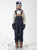 Damen Vector Dusk Denim Cargo-Schnee-Latzhose