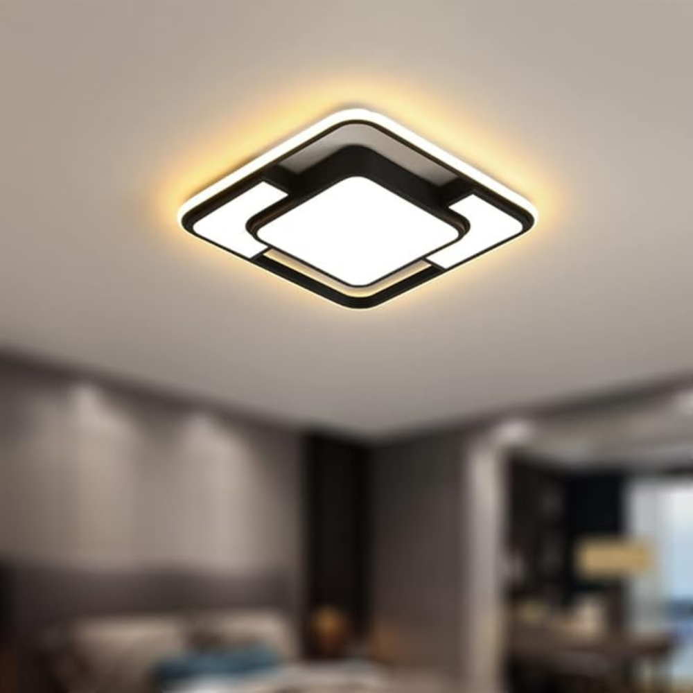 Luvano LED Deckenleuchte Fernbedienung geometrisch