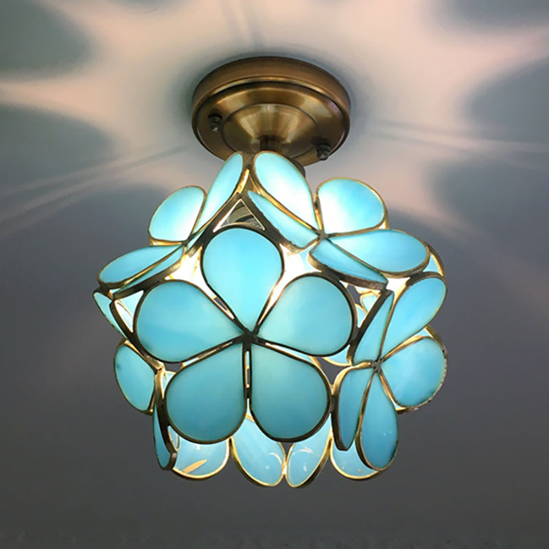 Luvano Deckenleuchte Blume Retro bunt Aufbau