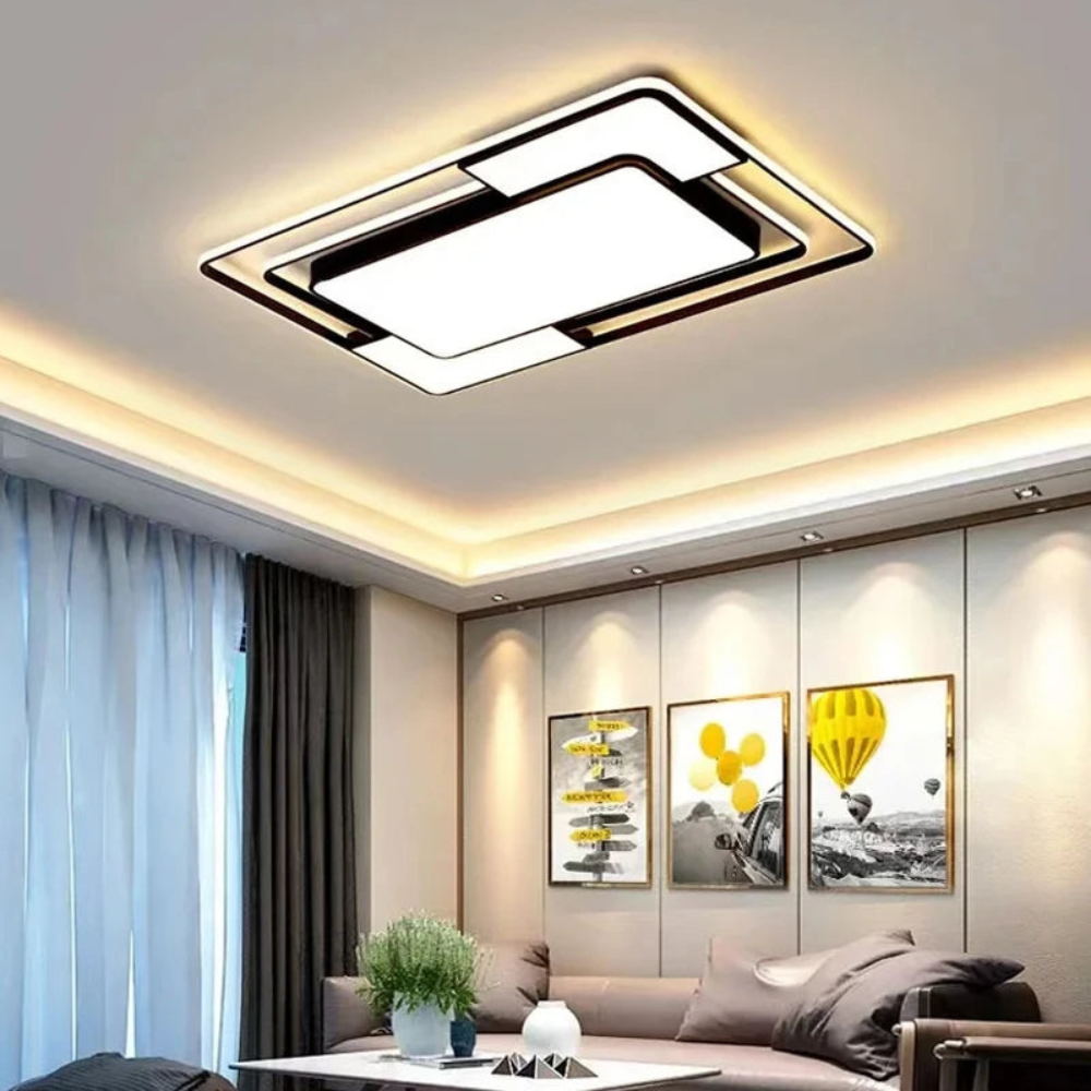 Luvano LED Deckenleuchte Fernbedienung geometrisch
