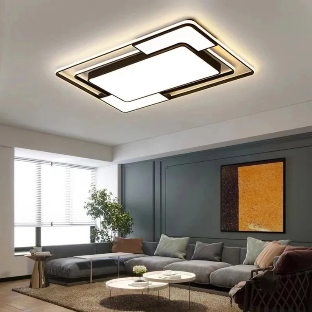 Luvano LED Deckenleuchte Fernbedienung geometrisch