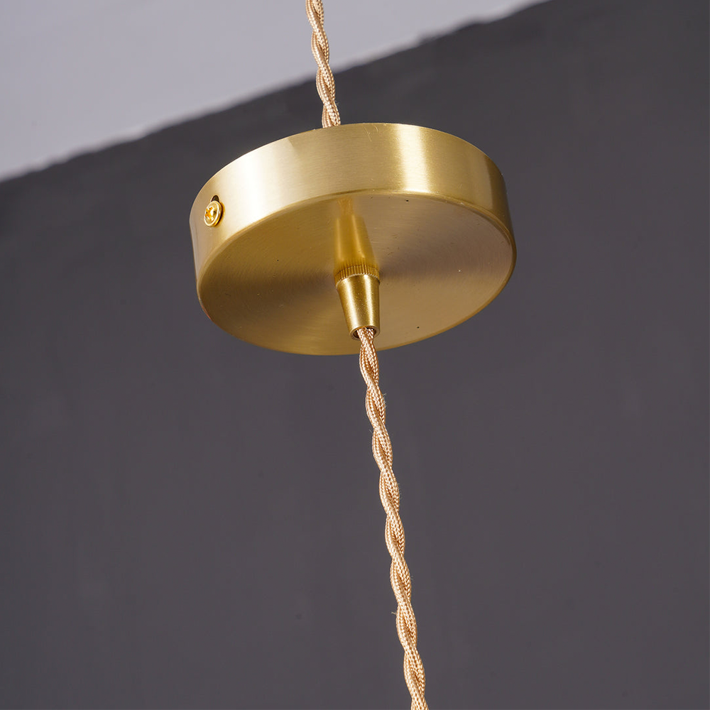 Luvano LED Pendelleuchte Blume Glas elegant