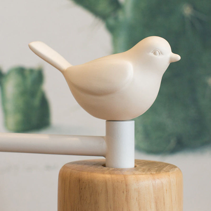 Luvano Wandleuchte Holz Vogel LED Bettleuchte