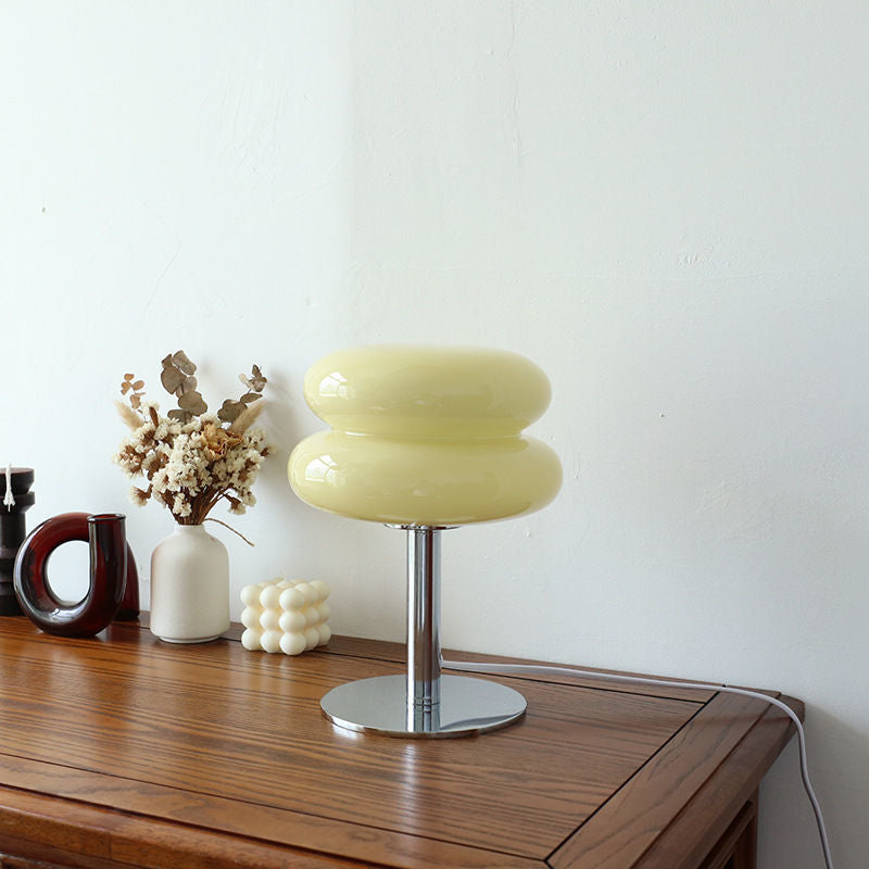 Luvano Tischleuchte Glas Retro Designerleuchte