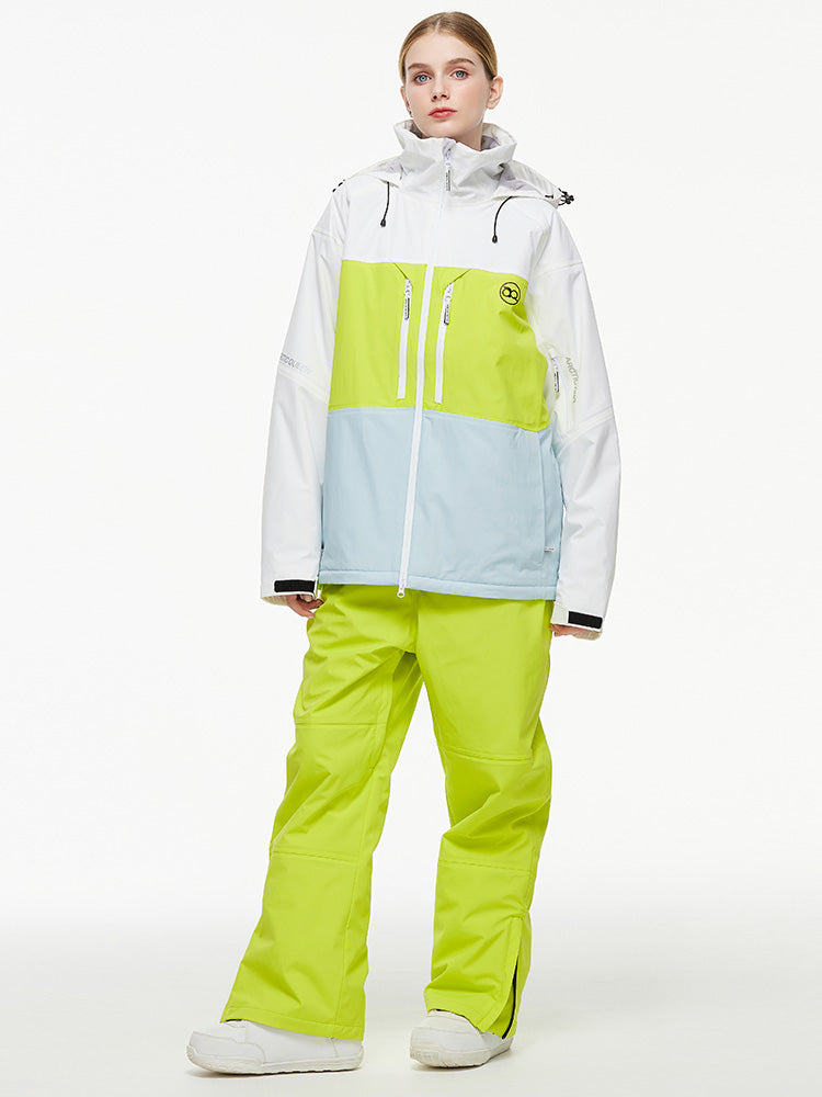 Arctic Queen Mountain Windbreaker Thermo-Schneeanzug für Damen mit Latzhose