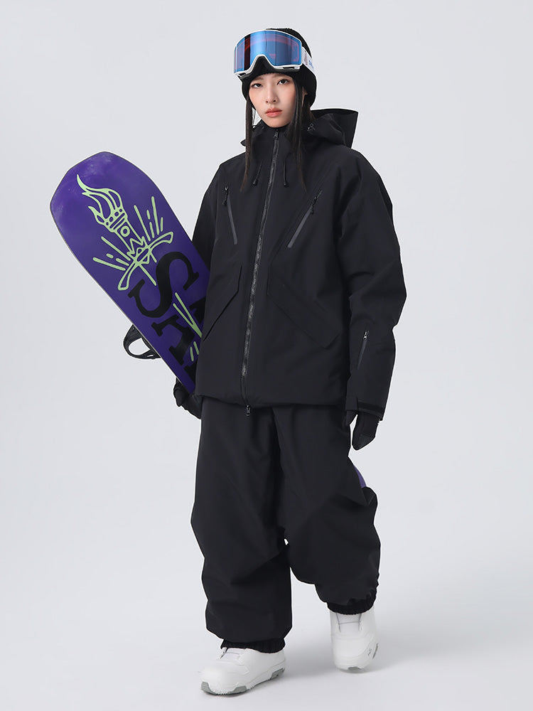 Searipe Unisex CoreBuild Allwetter-Schneeanzug für Damen, locker geschnitten