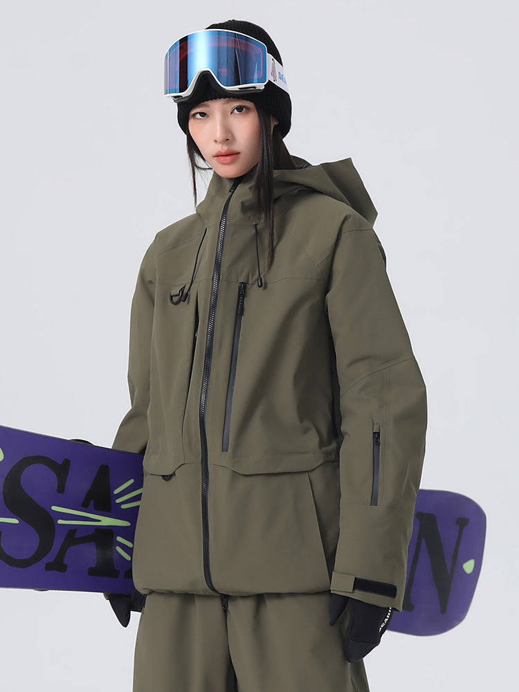 Searipe Unisex Allwetter-Berg- und Backcountry-Schneejacke für Damen