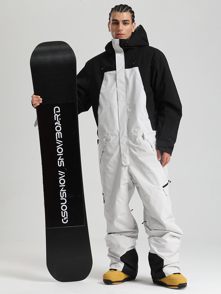 Herren Backcountry Explorer Einteiler Cargo-Skianzug Ganzkörper-Schneeanzug