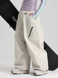 Gsou Snow Damen Strapazierfähige Urban Vibe All Function Baggy Schneehose