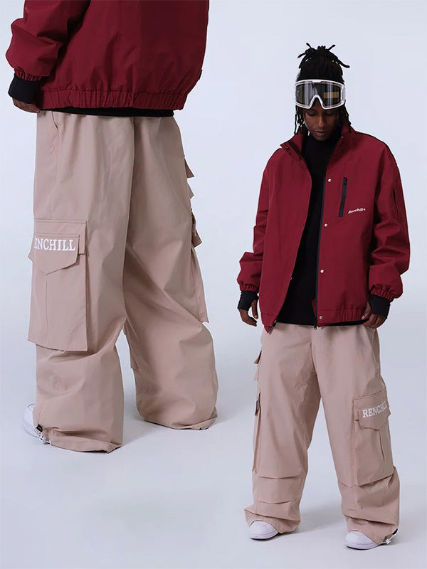 RenChill Mountain Oversize Baggy Schneehose für Damen