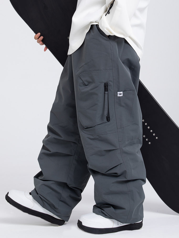 Prime Mountain Baggy-Skihose für Damen mit zwei seitlichen Cargotaschen