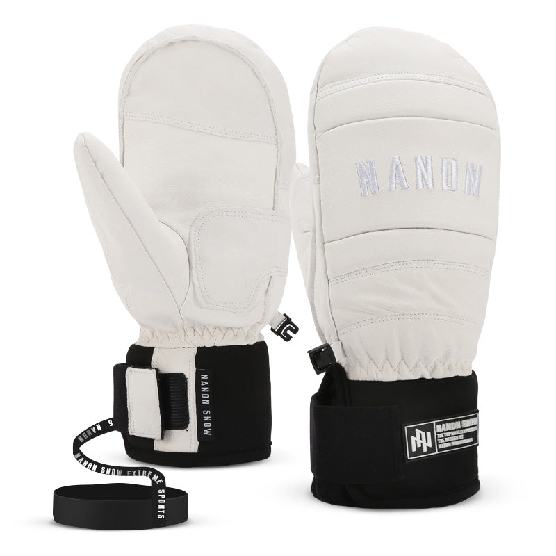 Nandn Mountain Chill Herren-Snowboardhandschuhe aus Ziegenleder für jedes Wetter