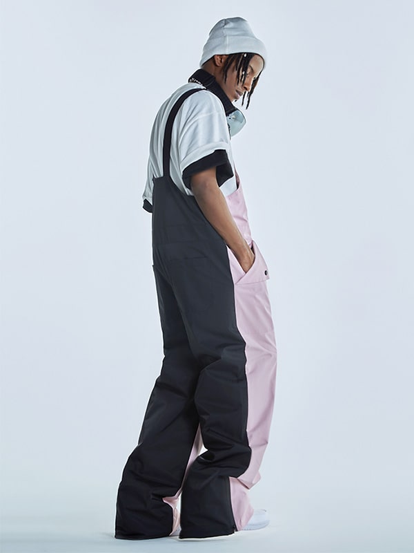 RenChill Herren-Winter-Abenteuer-Schneelatzhose in Pink und Schwarz, Modell Harmony
