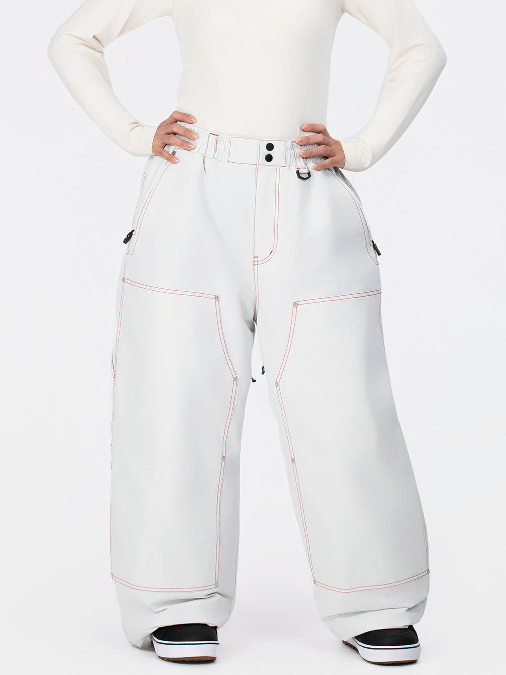 UrbanCraft Utility Freeride Baggy Snowboardhose für Damen mit verstärkten Einsätzen
