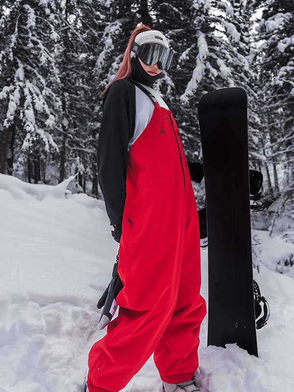 Damen Nandn Winter Star Baggy Mountain Snowboard-Ski-Latzhose
