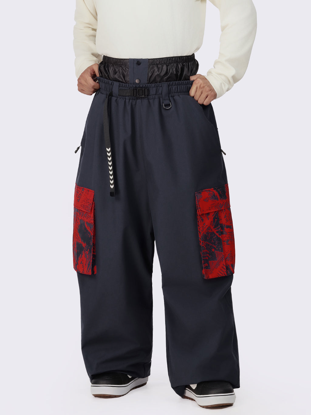 Hyper Flux Urban Graffiti Freestyle Baggy Cargo Snowboardhose für Herren - Park Rider