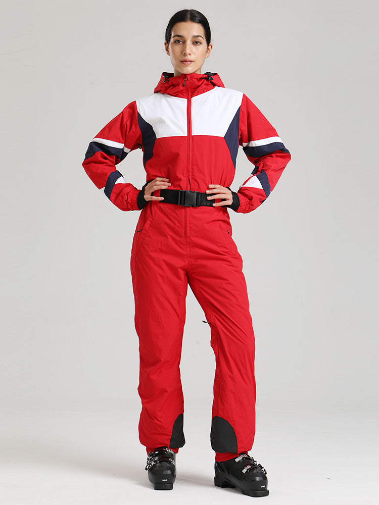 Gsou Snow ChillTrack Classic Retro Skianzug für Damen – Vintage-Skioutfits der 80er Jahre