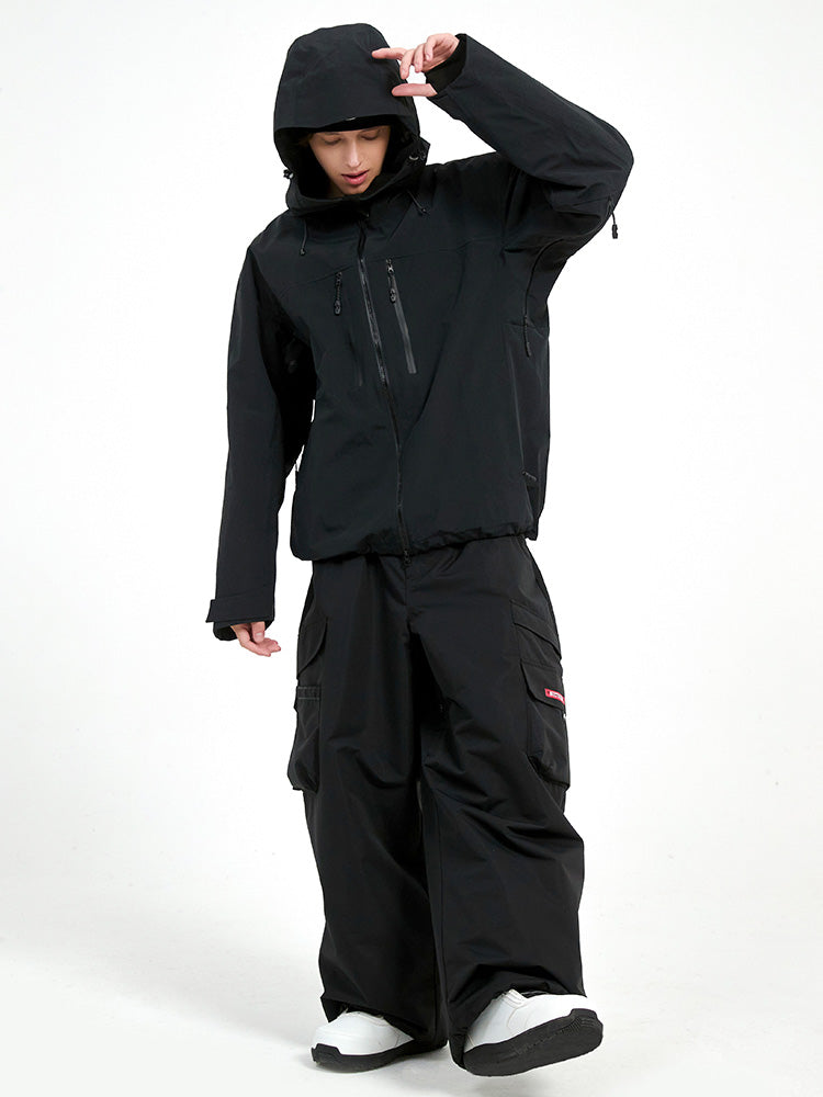 Robuster Mountain Pro Allwetter-Thermo-Schneeanzug für Herren, 3-lagig