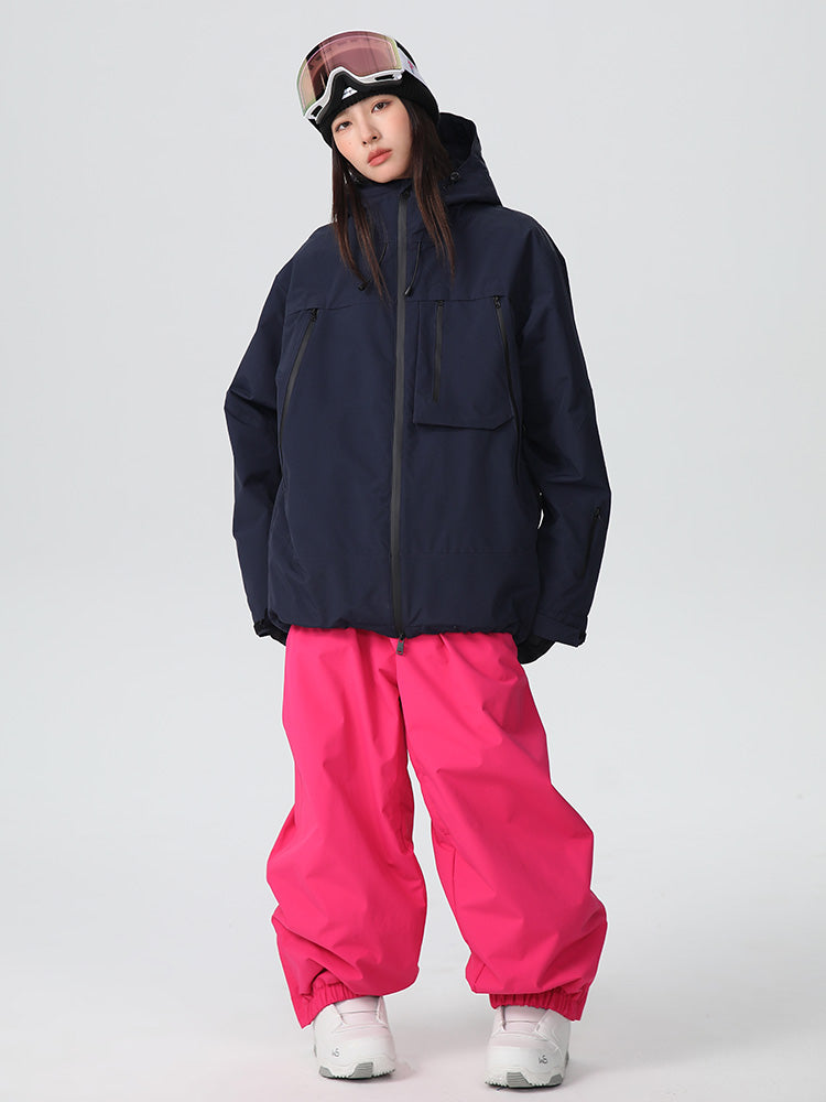 Searipe Unisex Strapazierfähiger Mountain Pro All-Terrain Baggy Schneeanzug für Damen