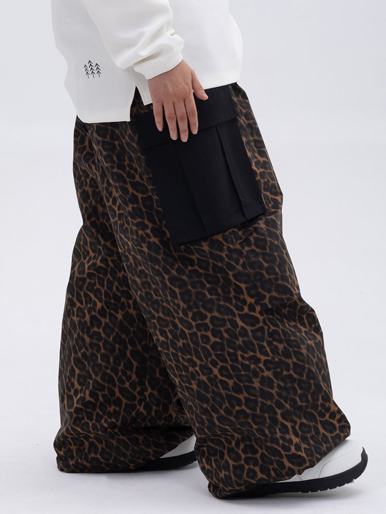 Mountain Chill Freestyle Prime Baggy Leopard Snowboardhose für Damen