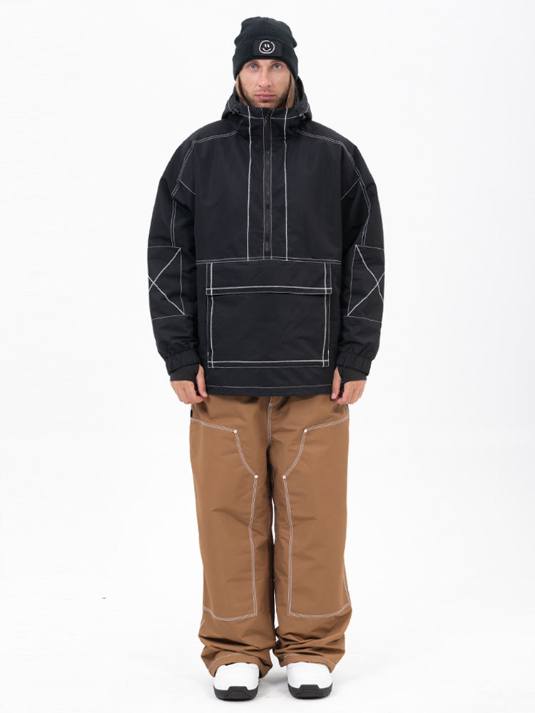 Mountain Vibe Pulloverjacke für Herren & Urban Freerider Baggy-Schneehose Set