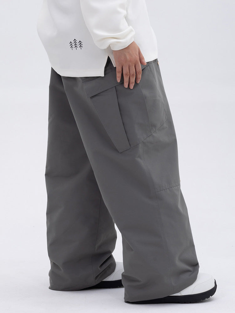 Damen-Skihose mit doppeltem Knieausschnitt, Freestyle-Stil, Baggy-Design