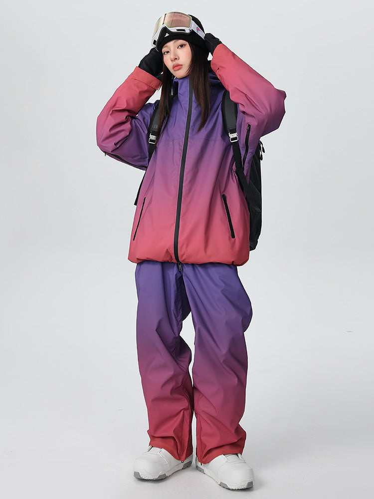 Searipe Alpine Horizon Fade Damen-All-Terrain-Schneeanzug mit Isolierung