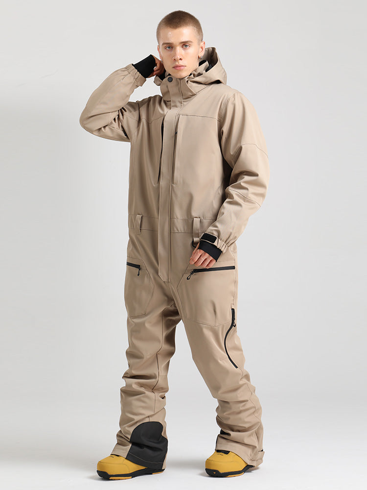 Herren All-Mountain Freerider Einteiler Skianzug Ganzkörper-Schneeanzüge