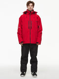 Herren-Backcountry-Bergwindjacke, Thermo-Schneeanzug mit Latzhose