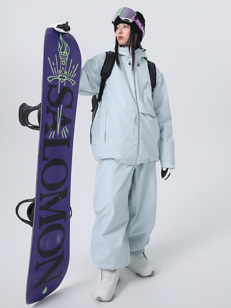 Searipe Unisex Strapazierfähiger Mountain Rider Allwetter-Schneeanzug für Damen und Herren