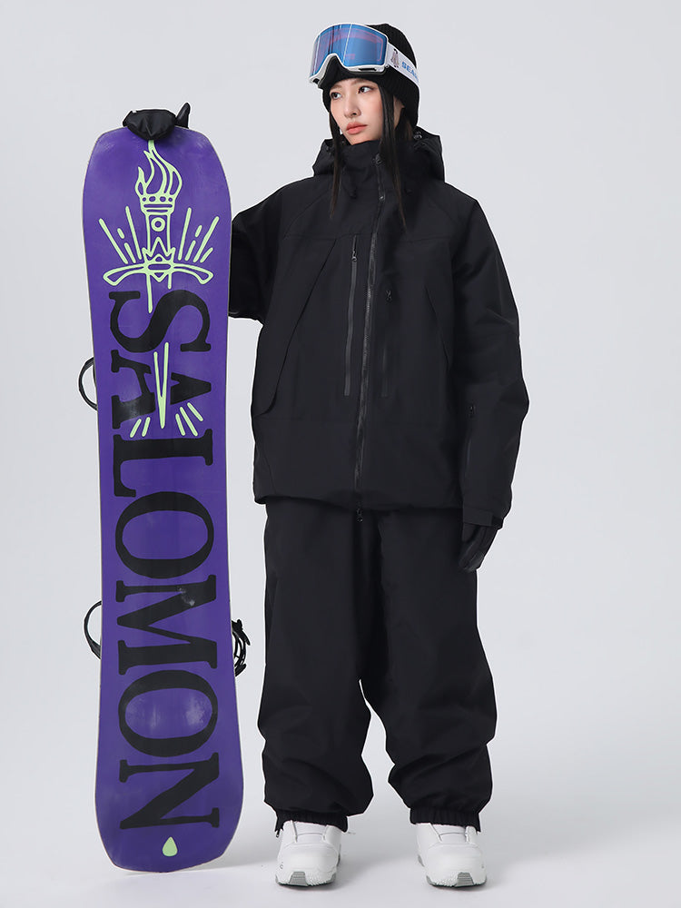 Searipe Unisex Strapazierfähiger Mountain Rider All-Terrain Baggy Schneeanzug für Damen und Herren