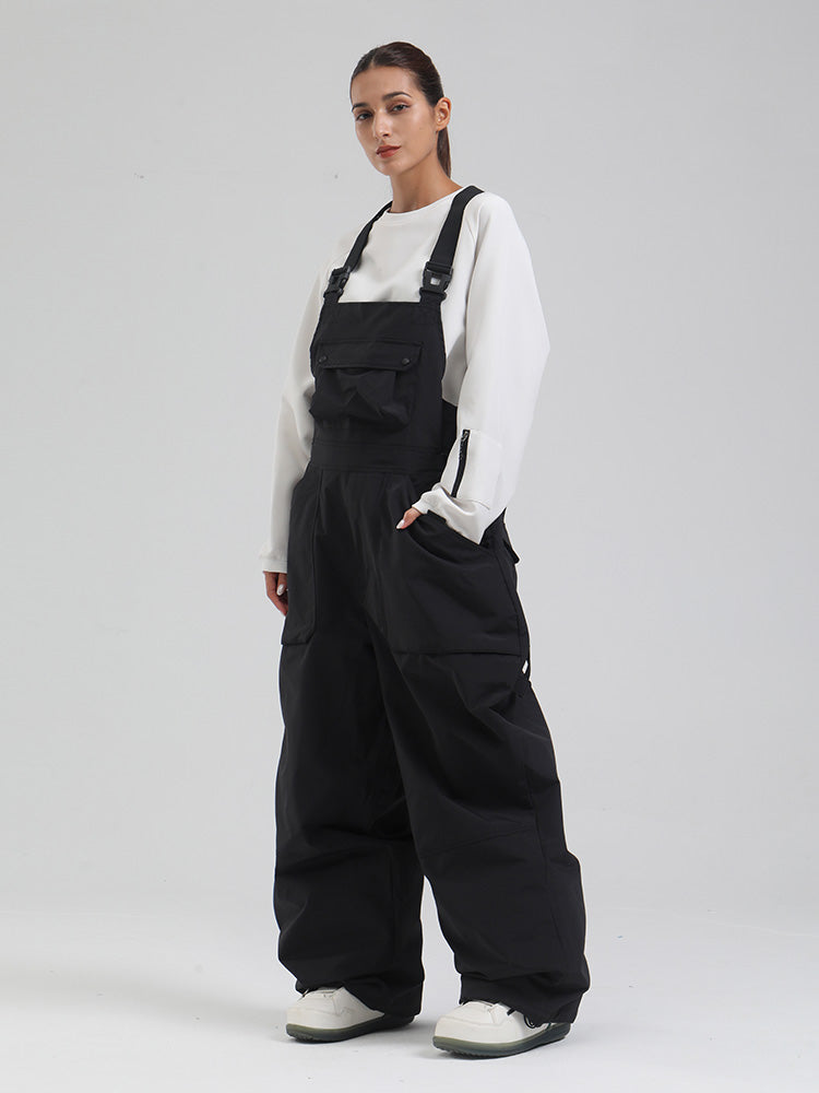 Damen-SnowMaster-Latzhose mit Isolierung und lockerem Schnitt