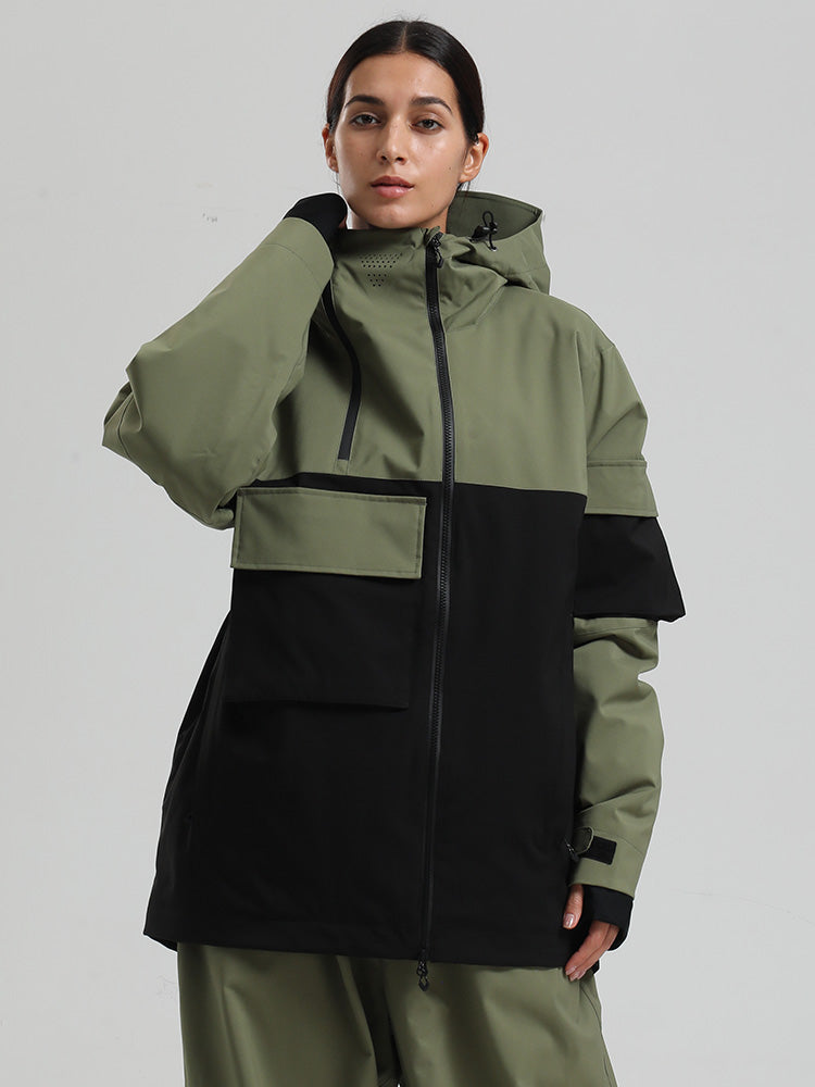 Gsou Snow Terrain Flow FlexZip Hybrid Cargo Snowboardjacke für Damen