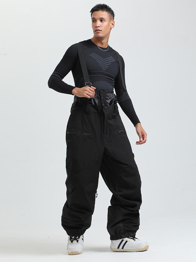 Gsou Snow Durable Mountain Pro All Function Cargo-Schnee-Latzhose für Herren
