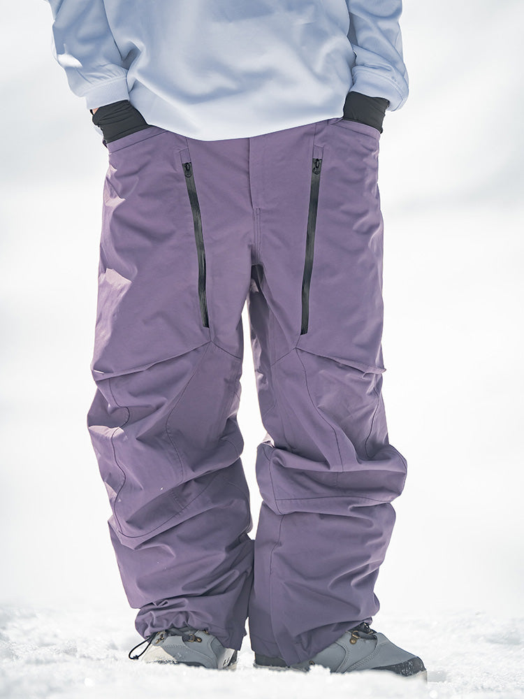 John Snow Herren-Skihose, geeignet für Backcountry-Einsätze, Baggy-Cargo-Schneehose