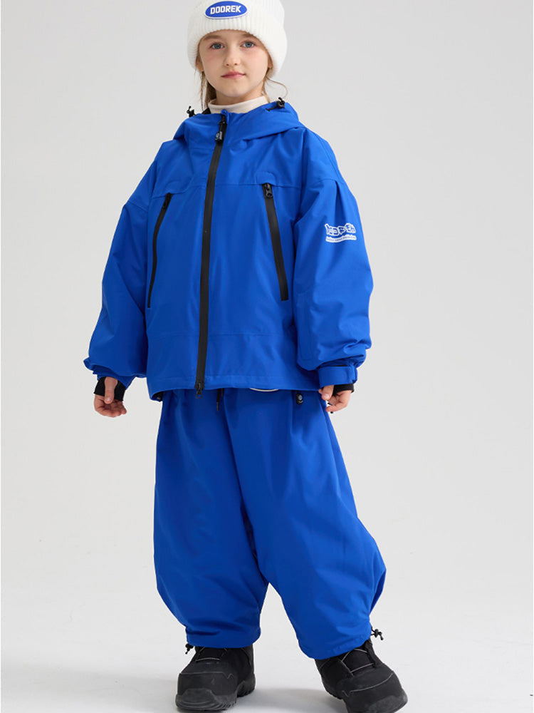Doorek Kinder Unisex-Snowboardanzüge mit Hasenohren, Baggy-Stil