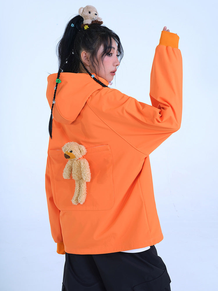 Renchill BearHug Kuscheliger Fleece-Oversize-Schneehoodie für Damen