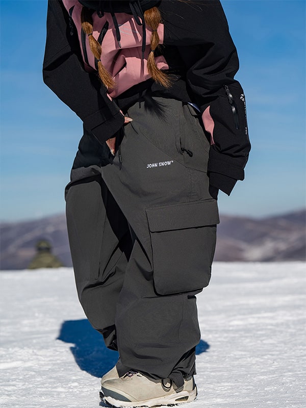 John Snow Damen-Skihose, 3L, Baggy Cargo