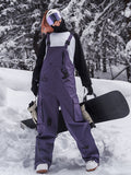 Nandn SnowSlope Baggy wasserdichte Snowboard-Latzhose für Damen