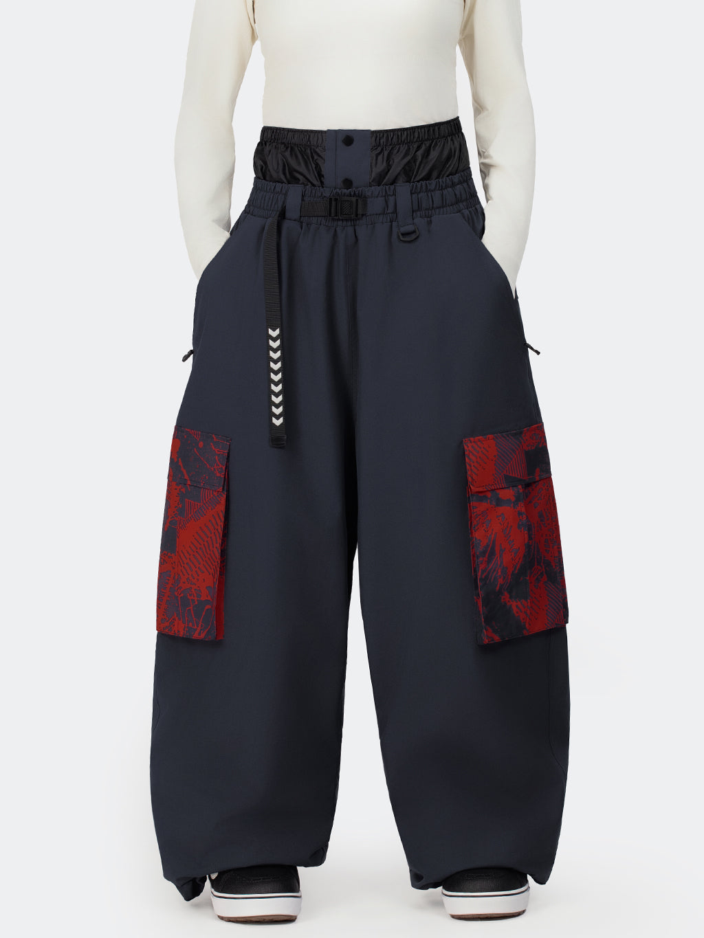 Hyper Flux Urban Graffiti Freestyle Baggy Cargo Snowboardhose für Damen - Park Rider