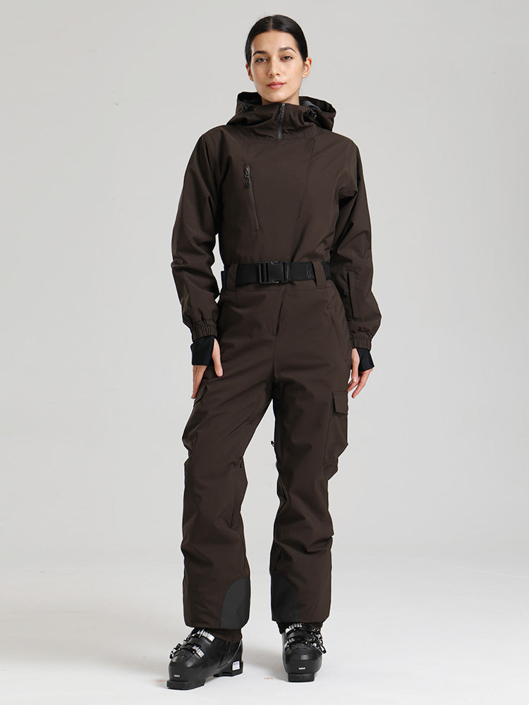 Gsou Snow Alpine Luxe Slim Fit Ganzkörper-Skioverall für Damen