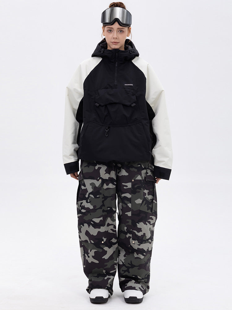 Freestyle-Skianzug für Damen im Bergtarn-Look – Bomberjacke & Baggy-Hose-Set
