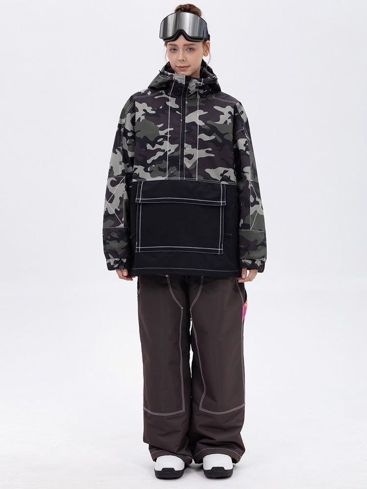 Damen-Set Mountain Vibe Pulloverjacke & Urban Freerider Baggy-Schneehose