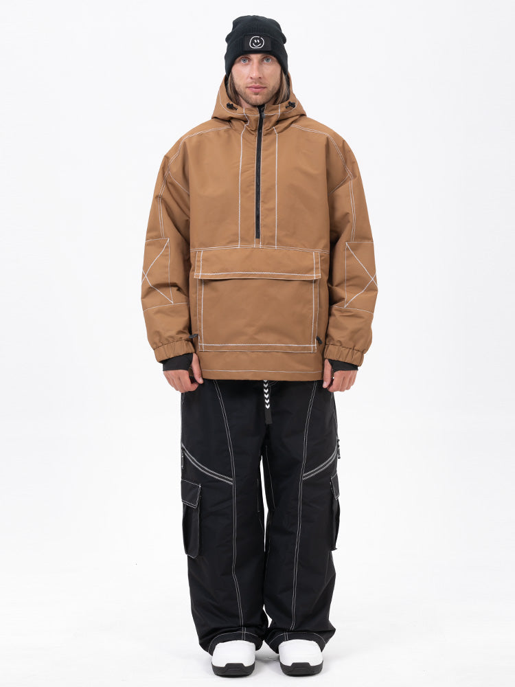 Mountain Vibe Pulloverjacke für Herren & Streetstorm Baggy-Schneehose Set