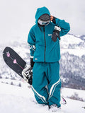 John Snow Freestyle Damen-Schneeanzug mit seitlichen Streifen, zweiteilig, locker geschnitten