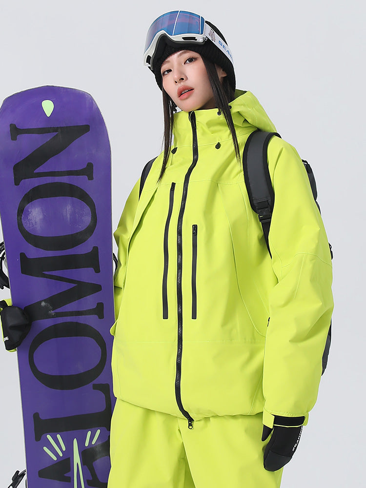 Searipe Unisex Strapazierfähige Mountain Rider All-Terrain Baggy Schneejacke für Damen und Herren